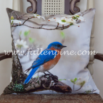 Bluebird Pillow Front