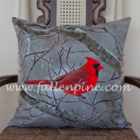 Cardinal Pillow Front