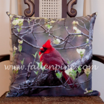 Cardinal Pillow Front