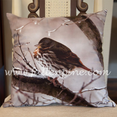Fox Sparrow Pillow