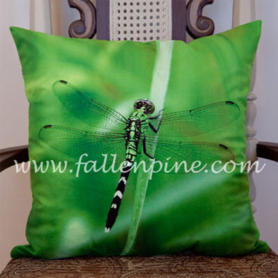 Green Dragonfly Pillow