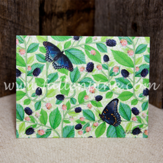 Blackberry Butterfly Notecard