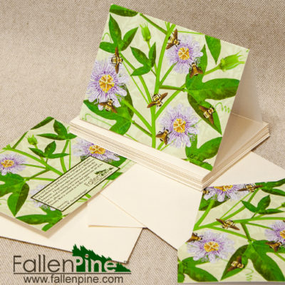 Bumblebees & Passion Flowers Notecards