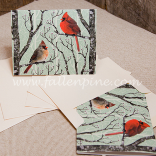 Cardinal Winter Pair Notecards
