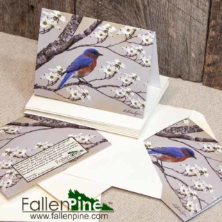 Bluebird Dogwood Notecard