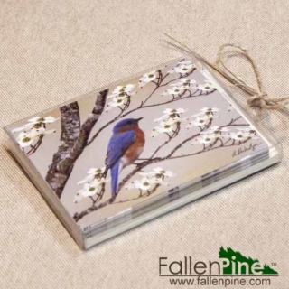 Bluebird Dogwood Notecard