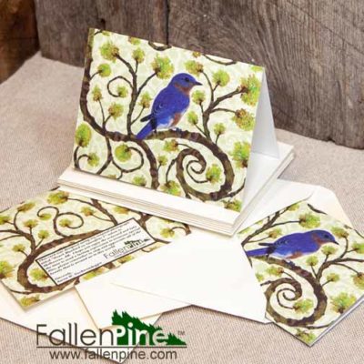 Bluebird Sassafras Notecard