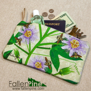Bag in use Bumblebees & Passionflowers Bag