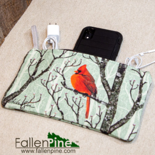 Bag in use Cardinal Winter Pair Bag