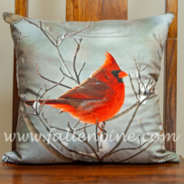 Cardinal Winter 2 Pillow