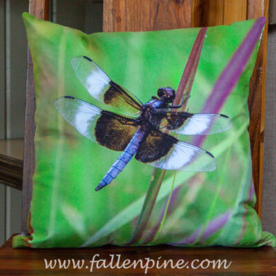 widow skimmer dragonfly pillow