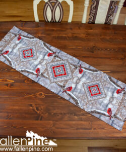 bright cardinal snow panel