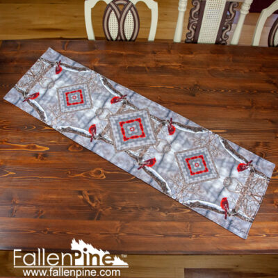 bright cardinal snow panel