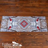 bright cardinal snow panel