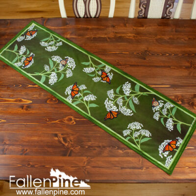 monarch butterfly fabric runner