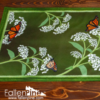 TR-19-2 monarch butterfly fabric runner